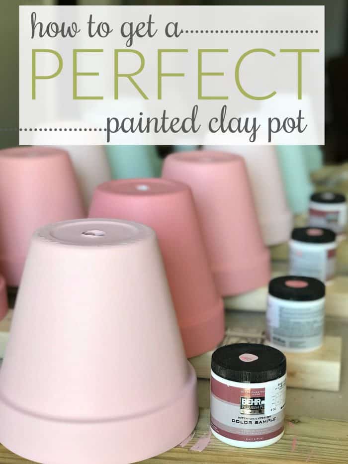 How to paint terra cotta pots - At Home With The Barkers